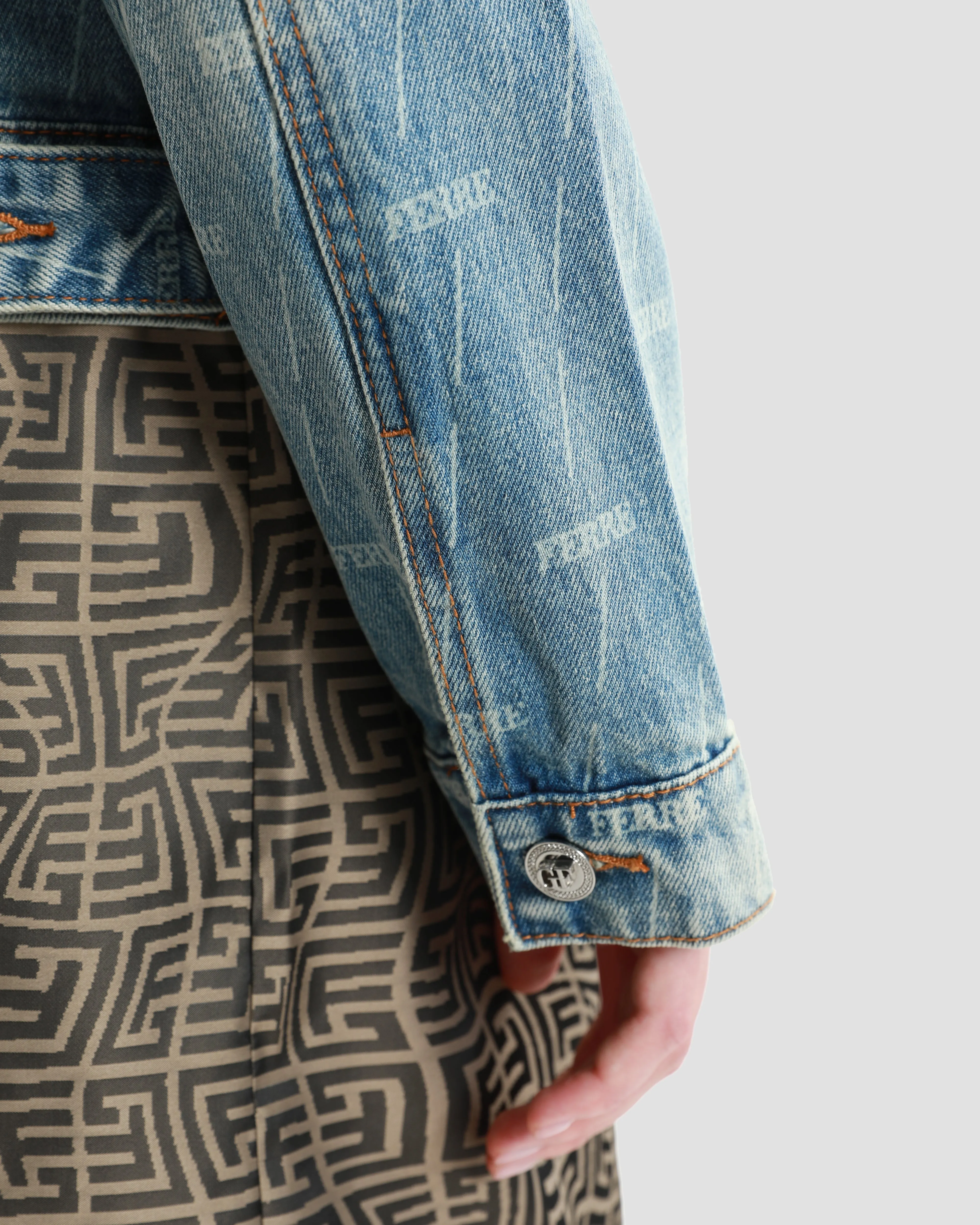 All-Over Logo Denim Jacket