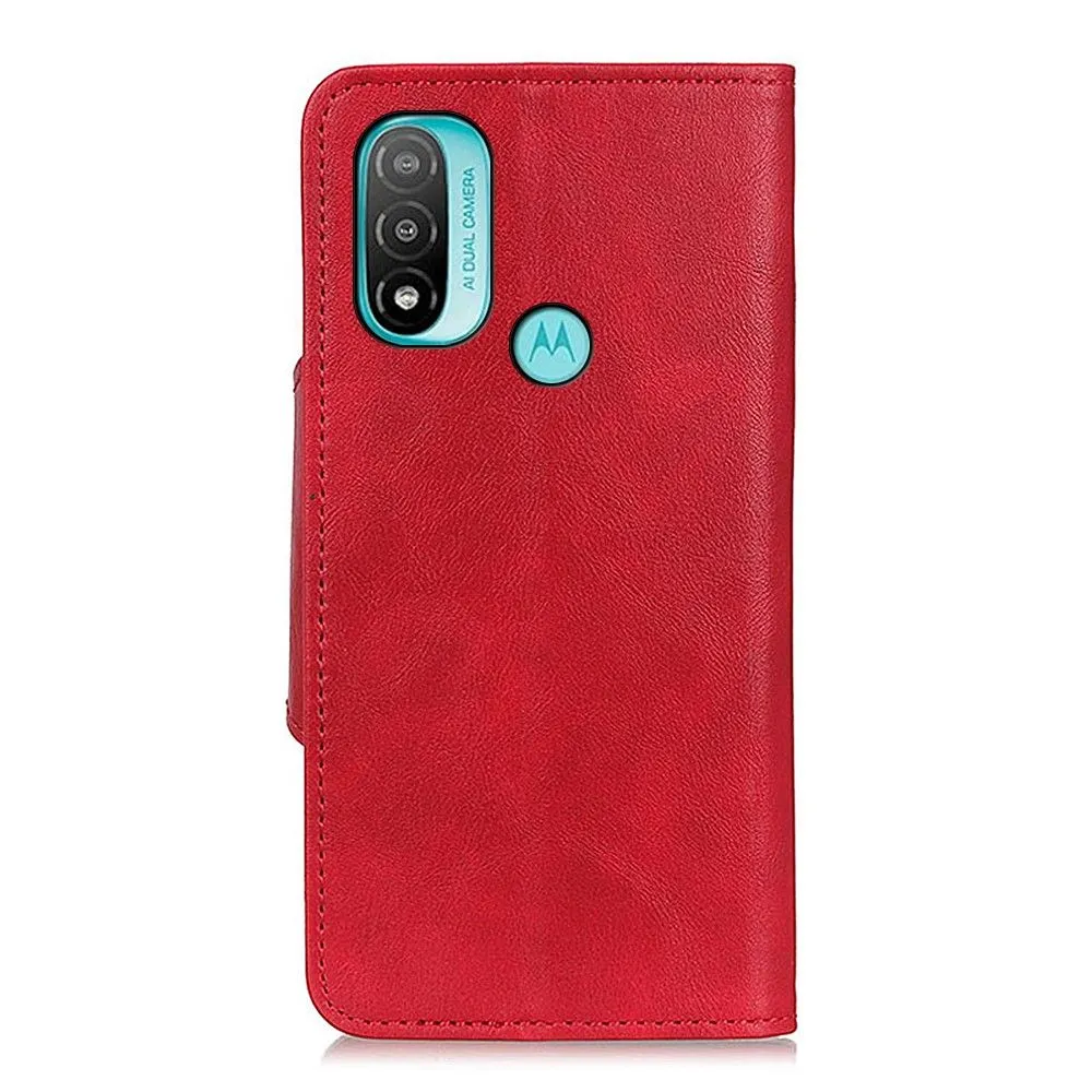 Alpha Motorola Moto E30 / E40 / E20 flip case - Red