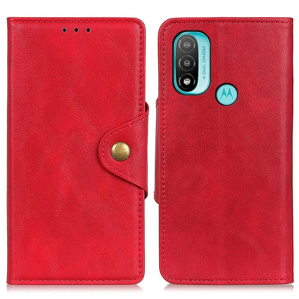 Alpha Motorola Moto E30 / E40 / E20 flip case - Red