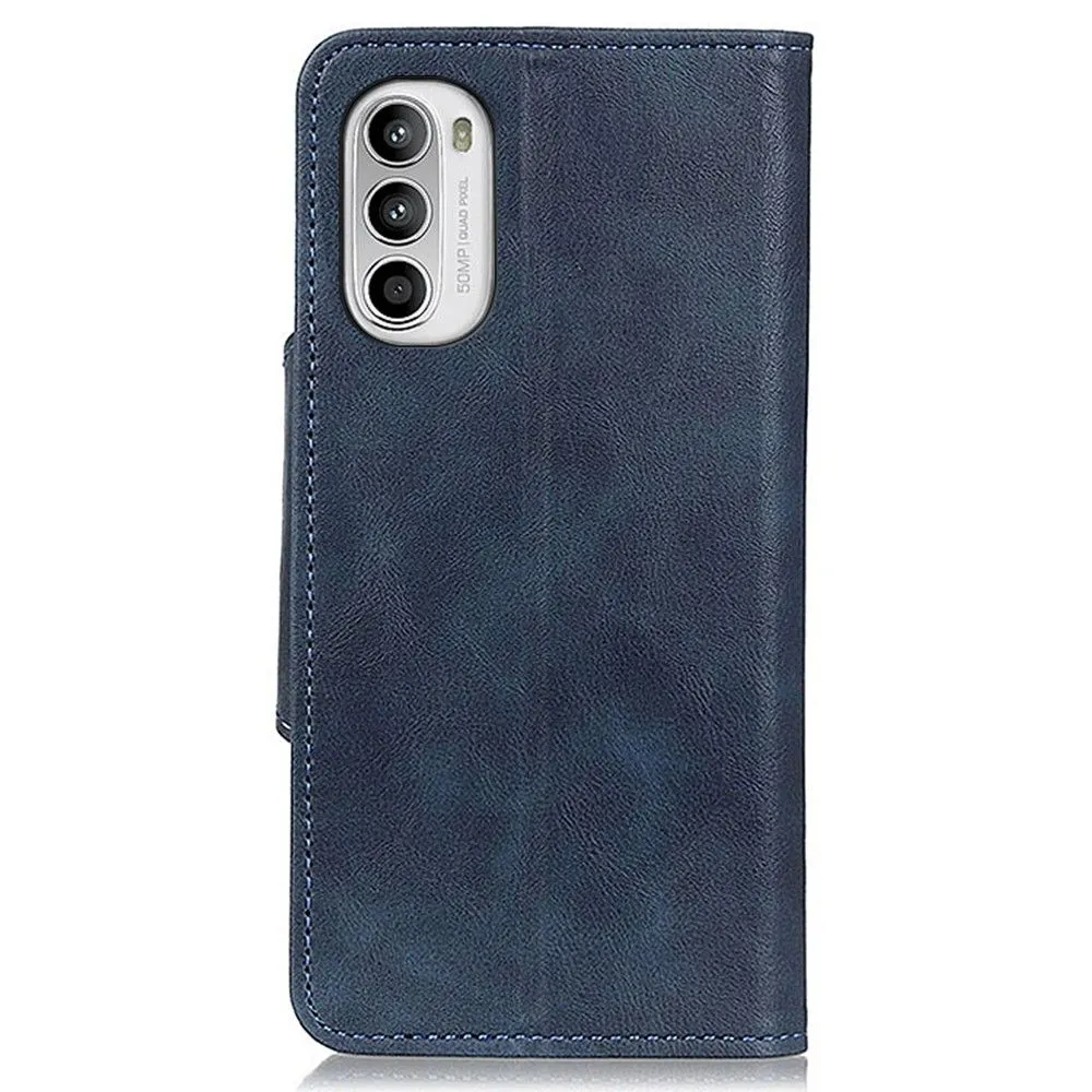 Alpha Motorola Moto G52 flip case - Blue