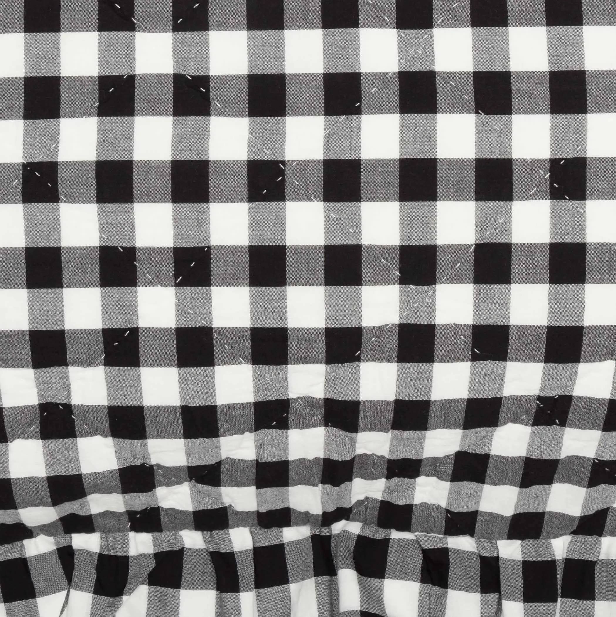 Annie Buffalo Black Check Fabric Euro Sham 26x26