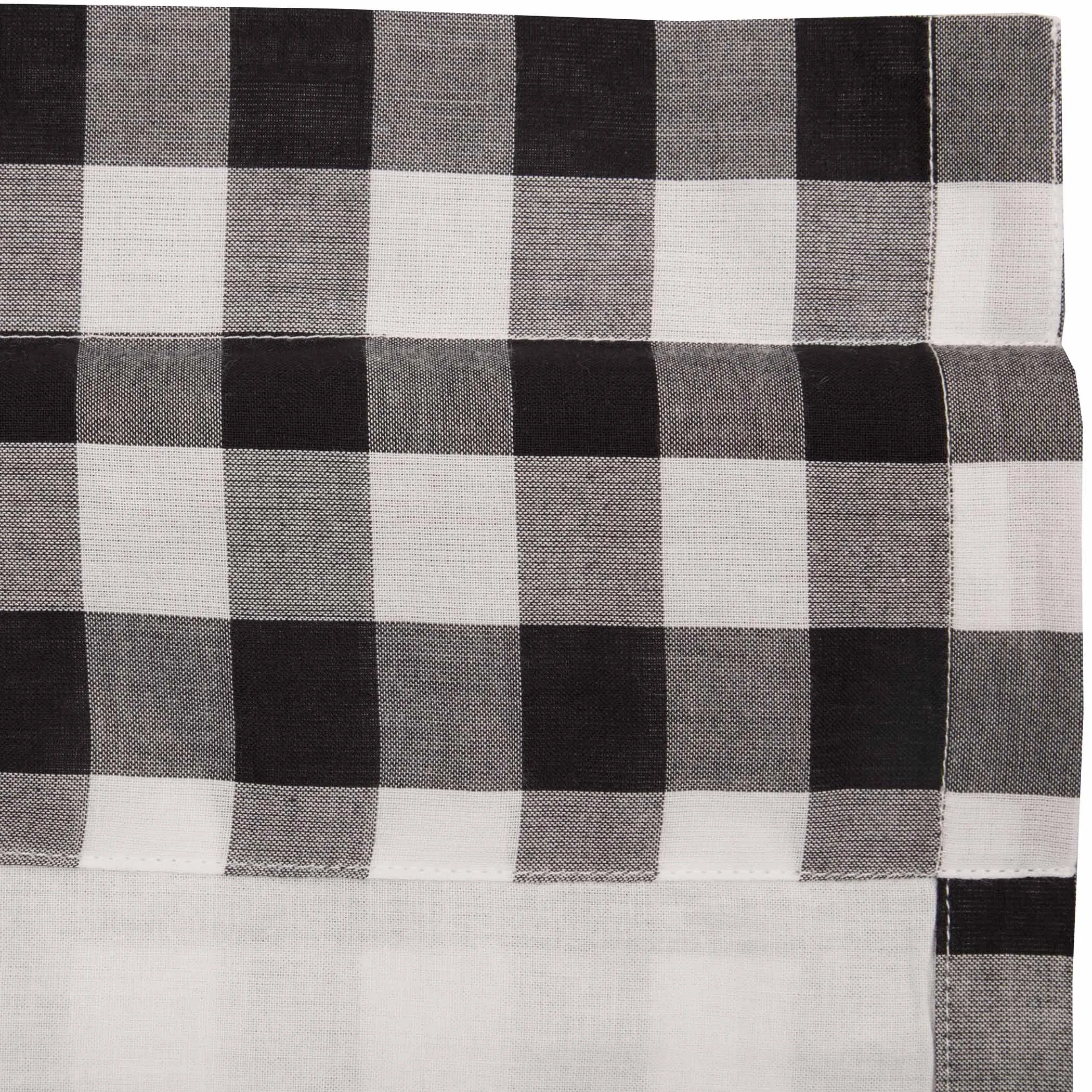 Annie Buffalo Black Check Ruffled Valance 16x72