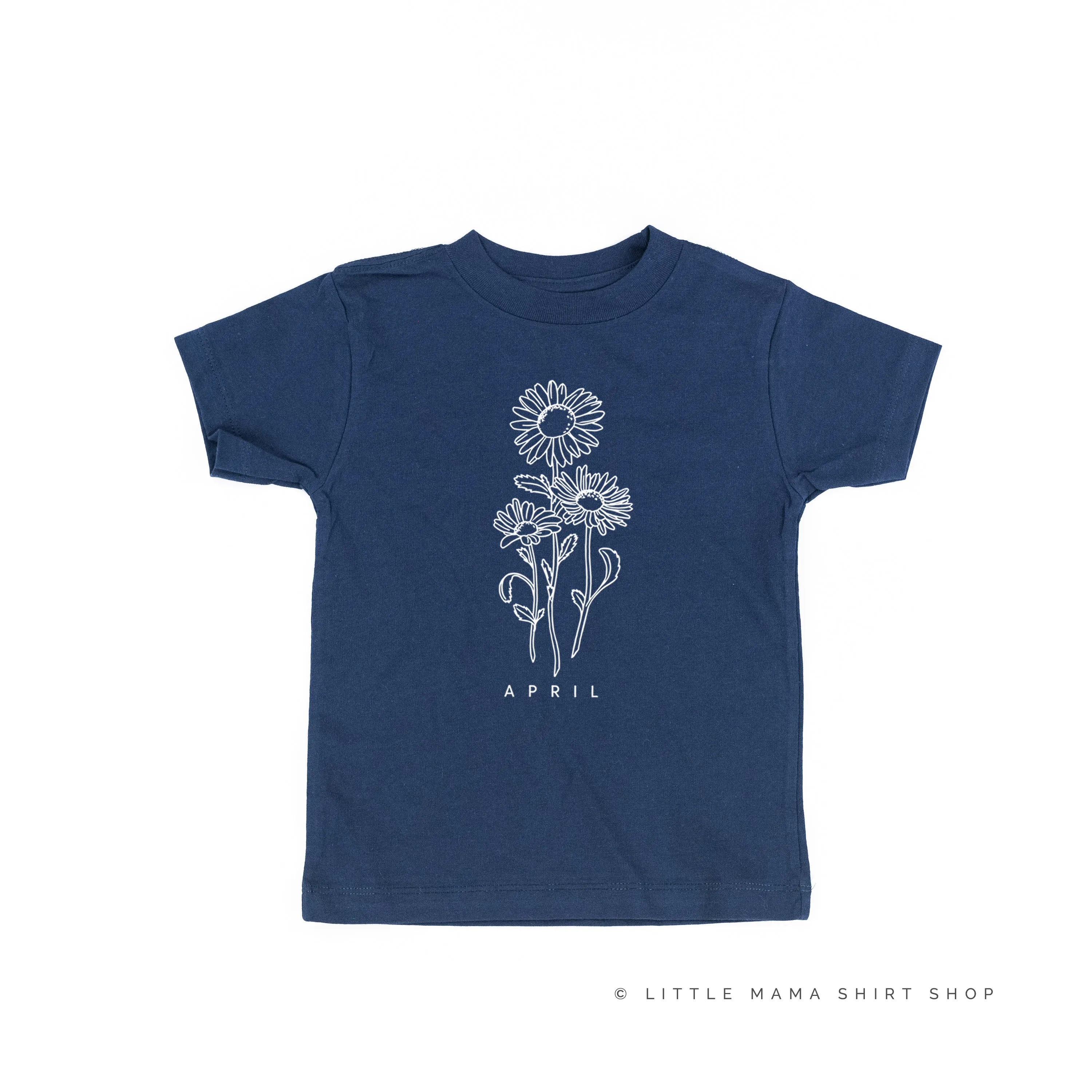 APRIL BIRTH FLOWER - Daisy - Short Sleeve Child Shirt