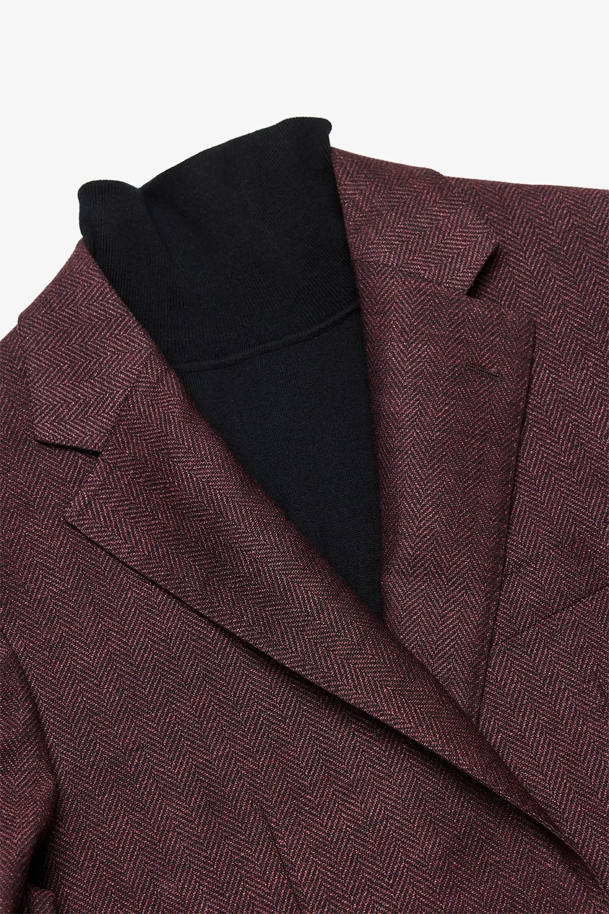 Archer - Maroon herringbone