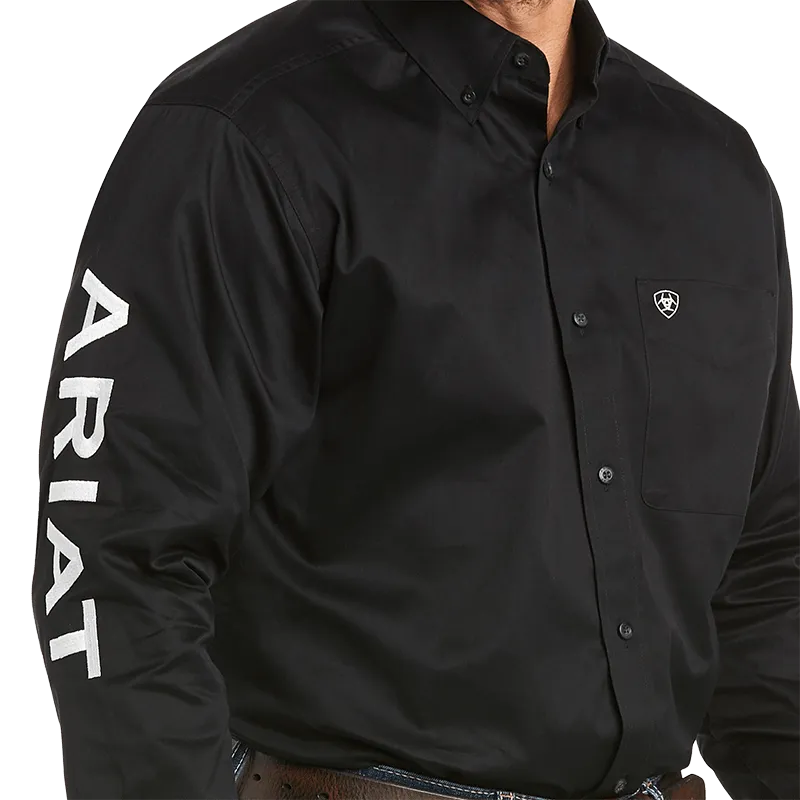 Ariat Men's Team Black Logo Twill Shirt