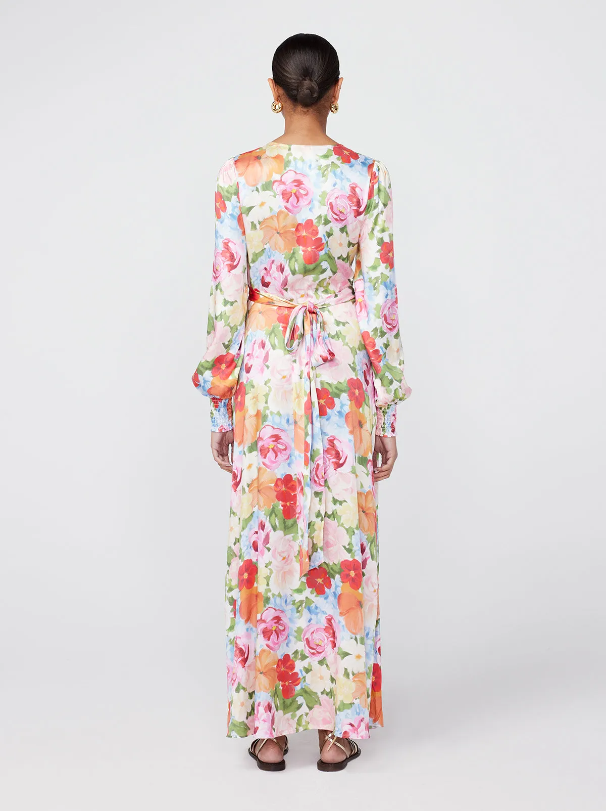 Aurora Painted Floral Maxi Dress