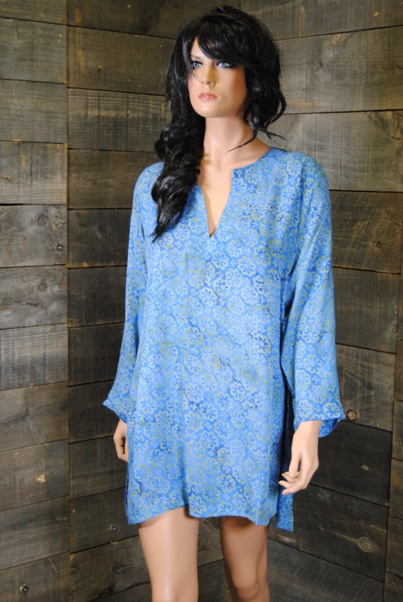 Batik Tunics Navy