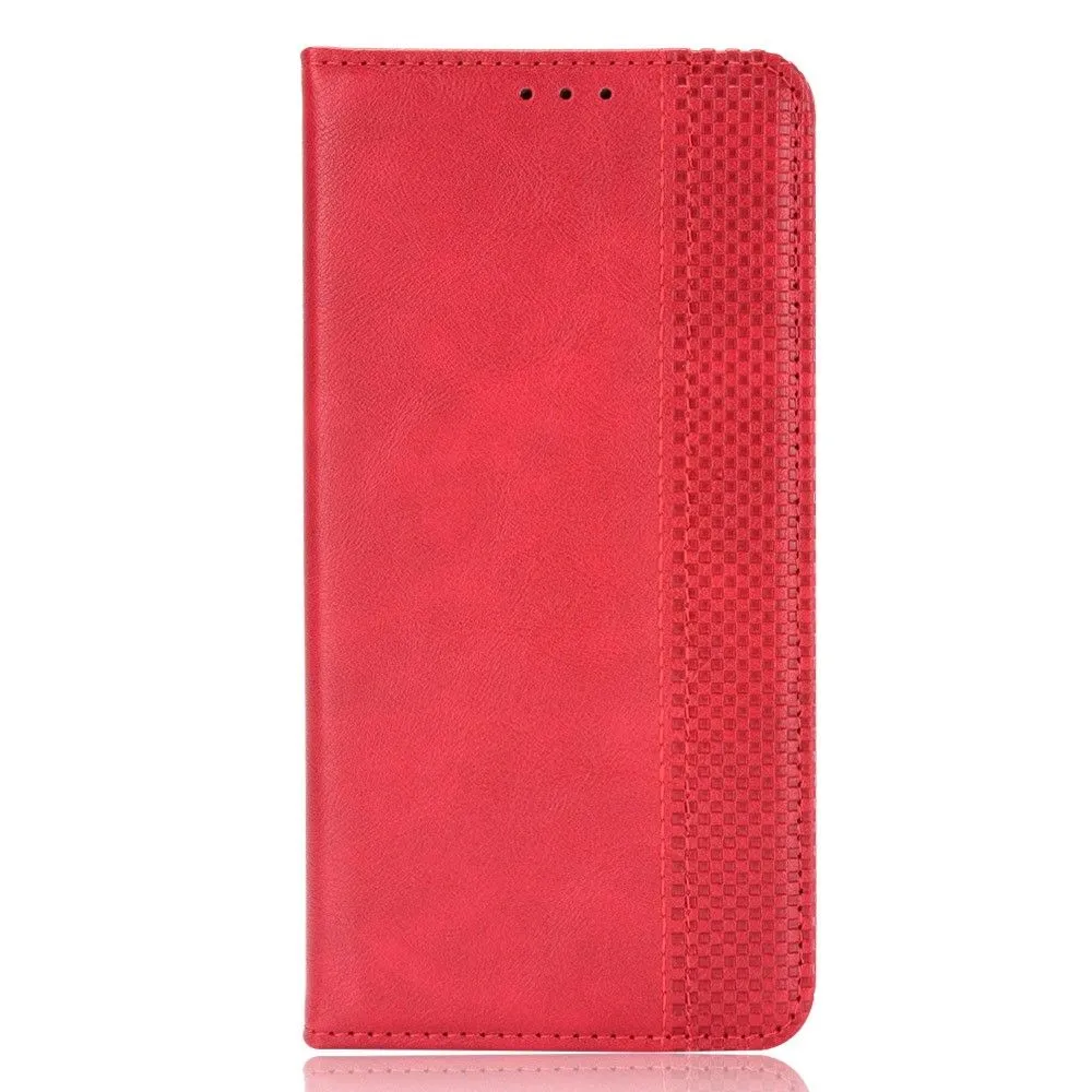 Bofink Vintage Motorola Moto E20 leather case - Red