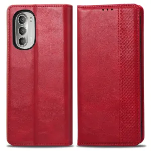 Bofink Vintage Motorola Moto G51 5G leather case - Red