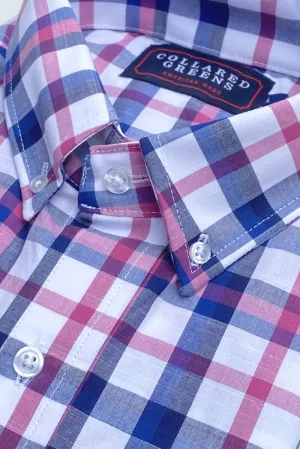 Canton: Brookline Button Down Shirt - Pink/Blue