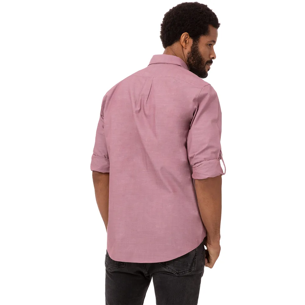 CHAMBRAY SHIRT - Dusty Rose