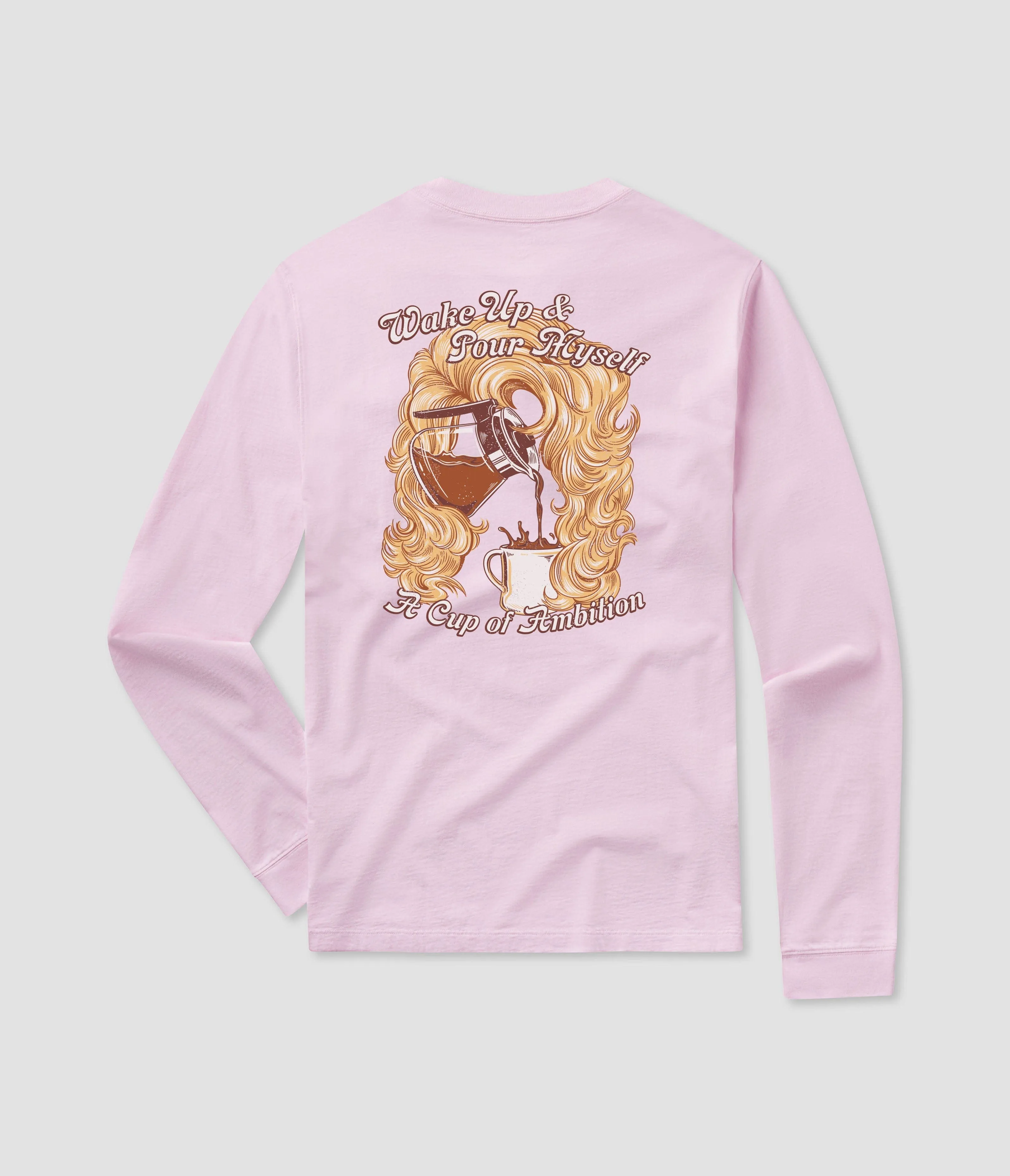 Cup of Ambition Tee LS - Ballet Slipper