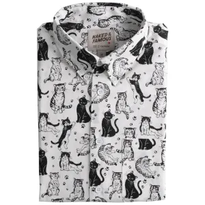 Cute Cats White Easy Shirt