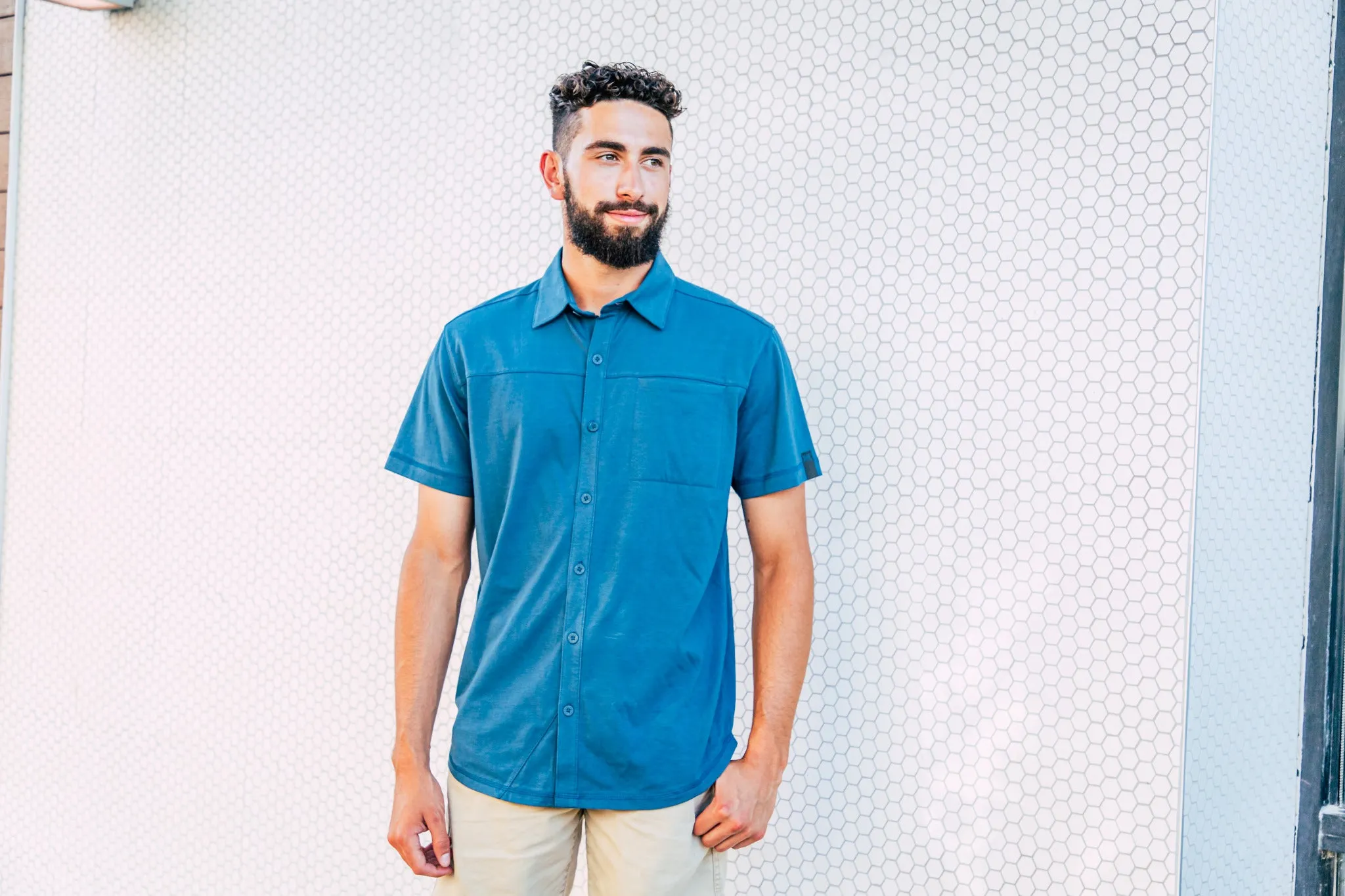 Dakota Grizzly | Arlo Short Sleeve Button Down | Men's