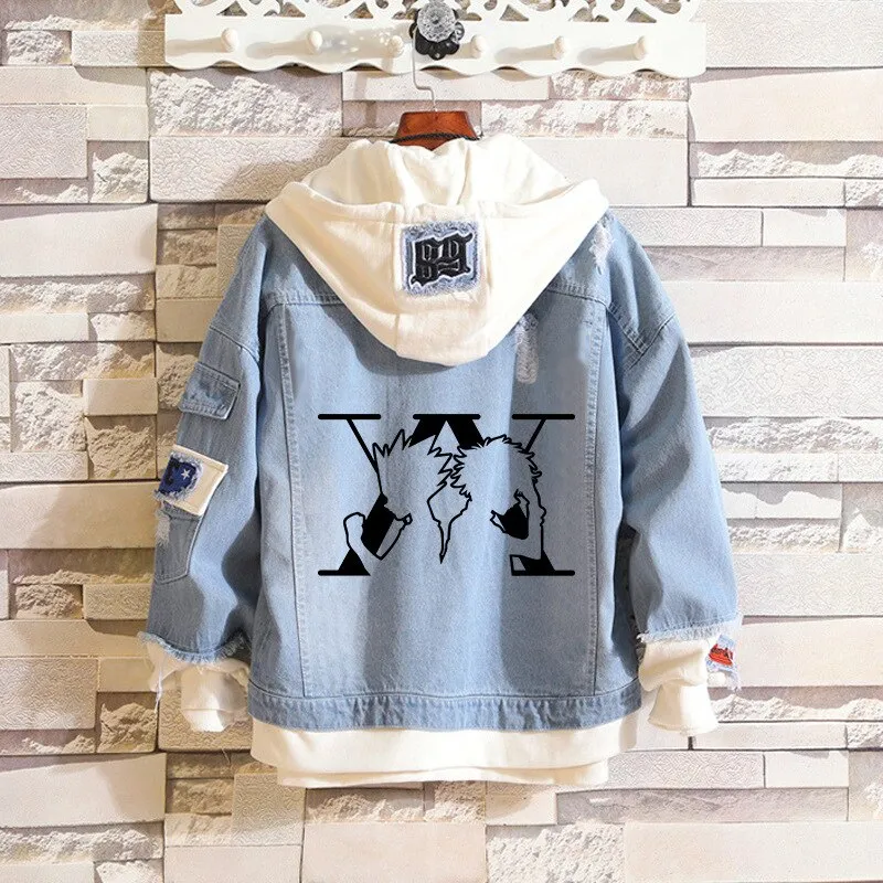 Denim Hoodie Set-2 Hunter X Hunter (Variants Available)