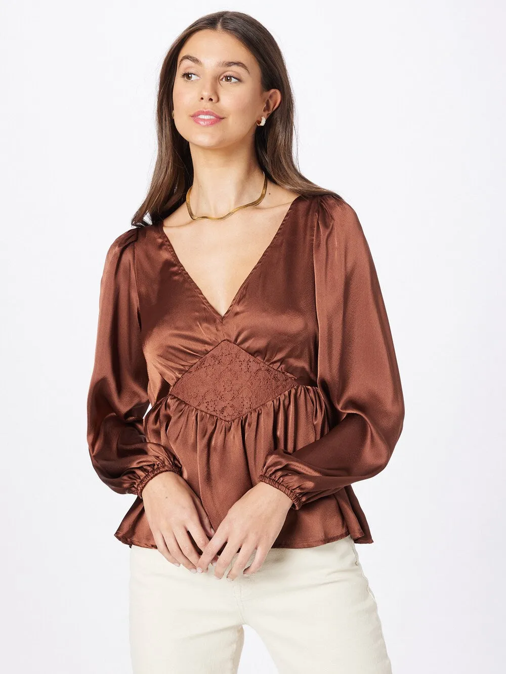 Dorothy Perkins blouse, chocolate