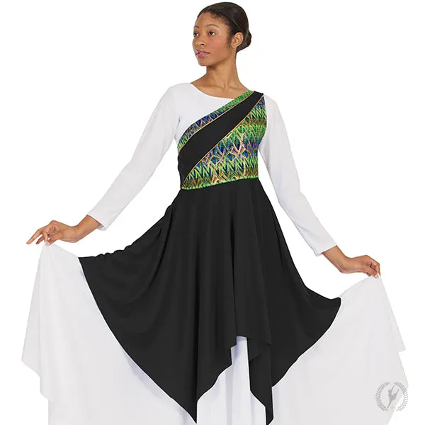 Eurotard 63567 Womens Joyful Praise Asymmetrical Tunic