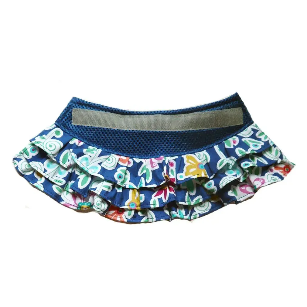 Flirty Floral Blue Dog Skirt for Step N Go Harness