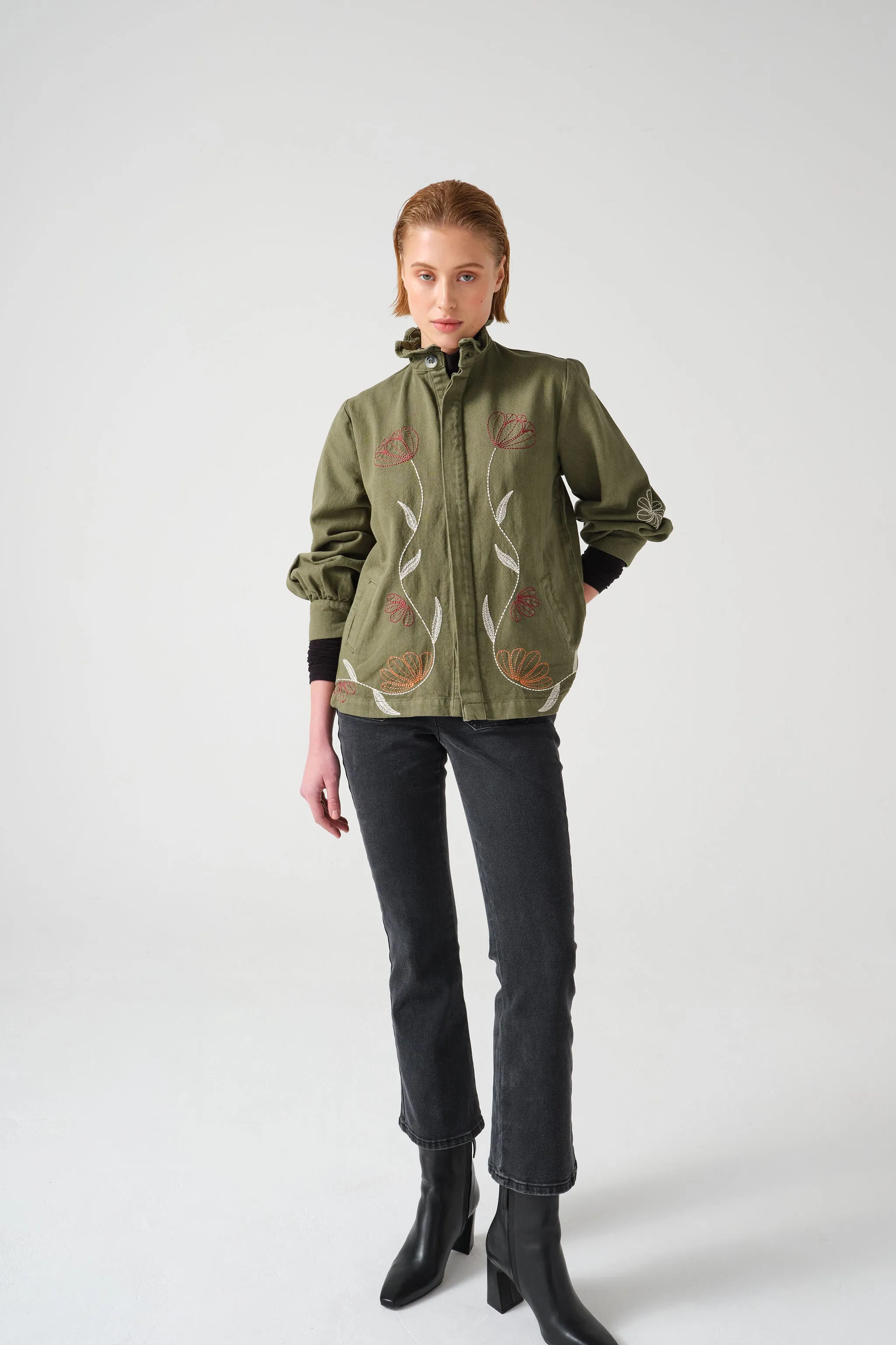 Flor Pablo Jacket in Khaki