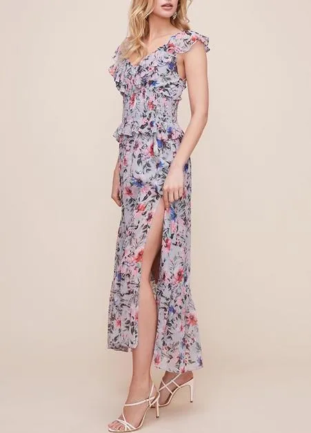 Flutter Double V Midi Dress