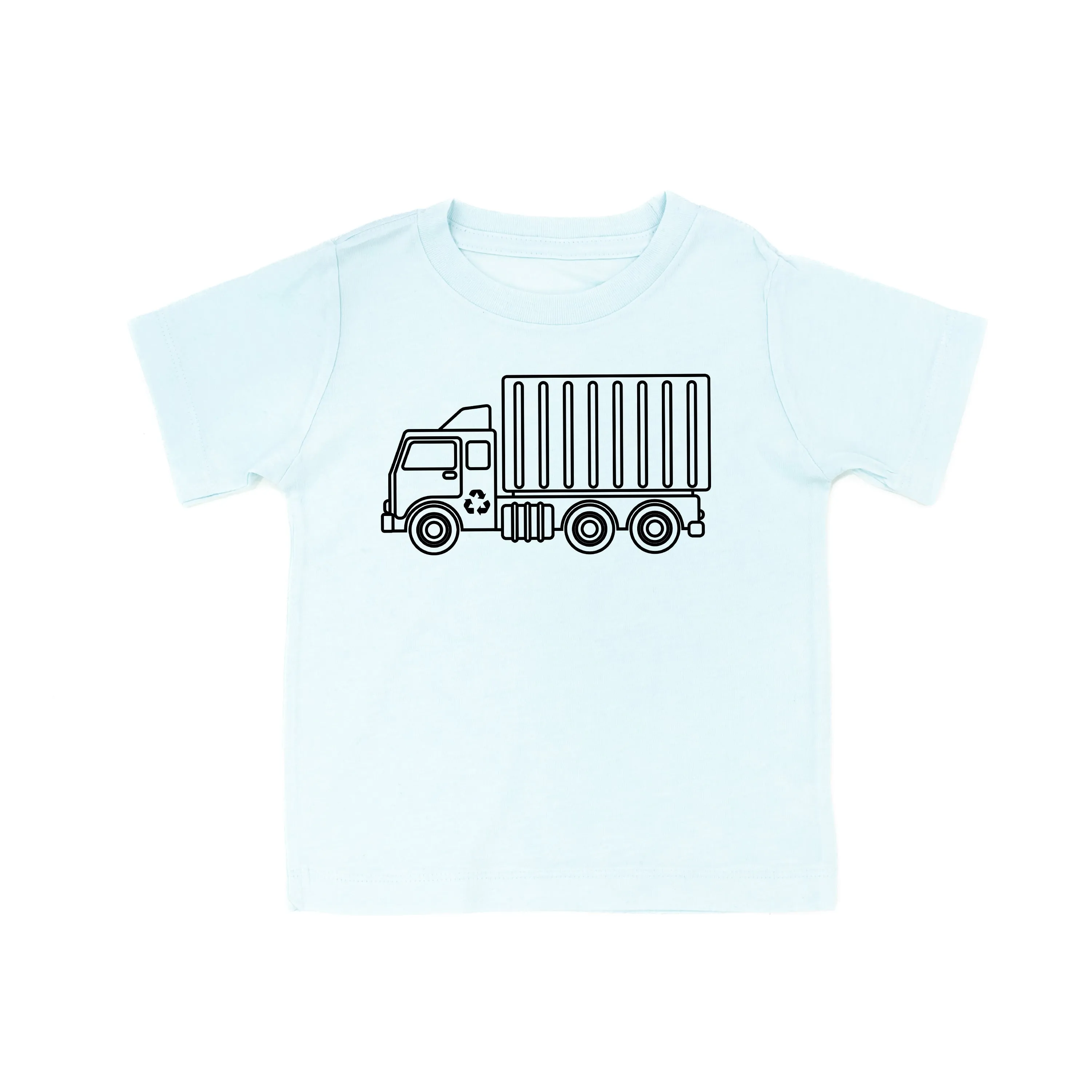 GARBAGE TRUCK - Minimalist Design - Short Sleeve Child Shirt