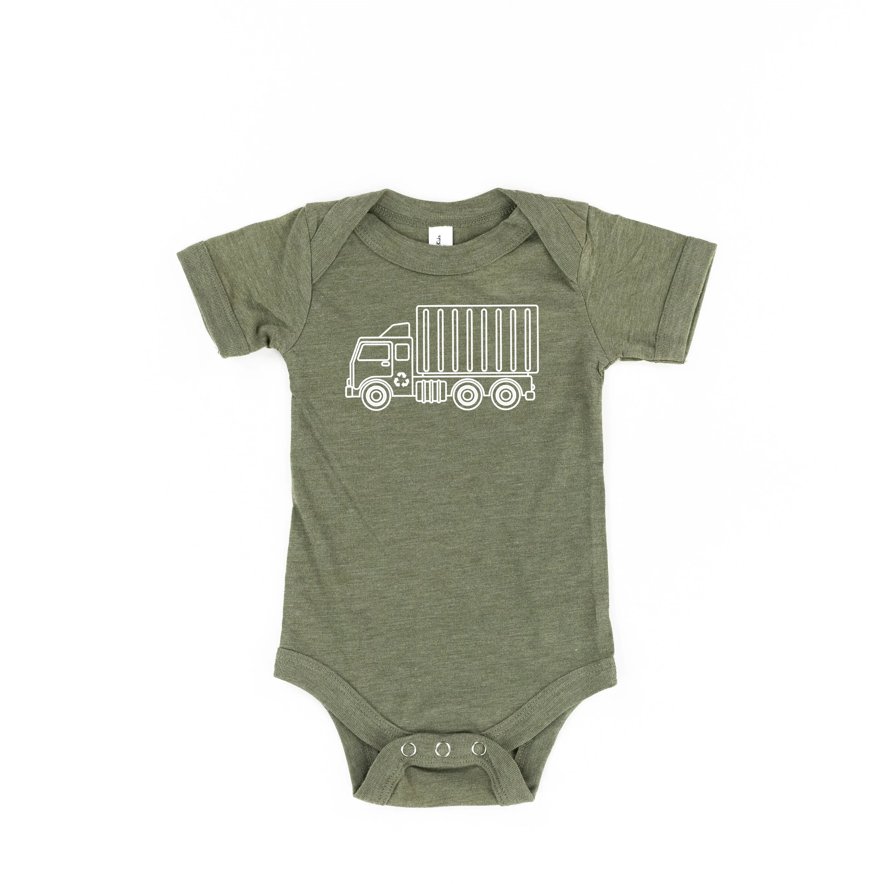 GARBAGE TRUCK - Minimalist Design - Short Sleeve Child Shirt