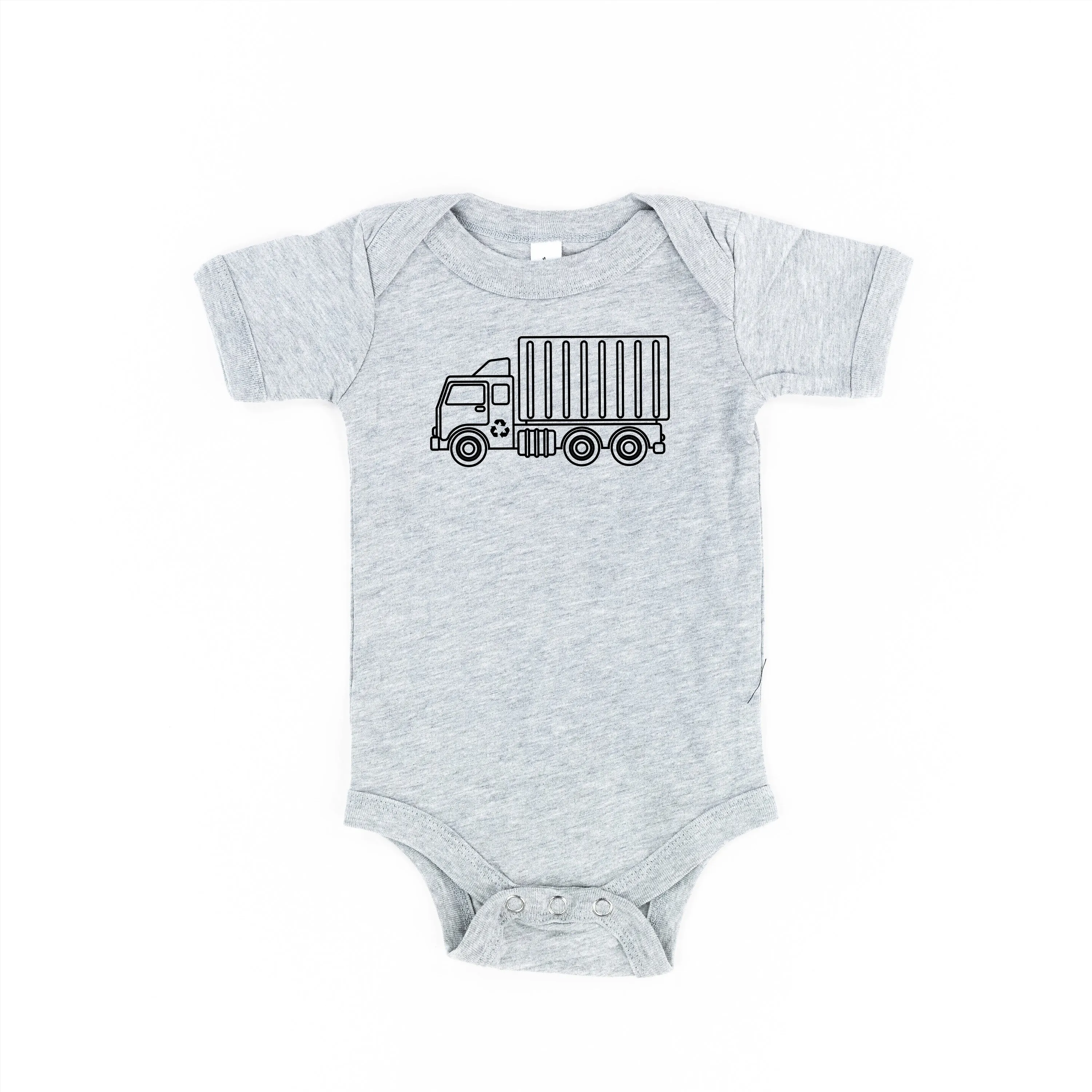 GARBAGE TRUCK - Minimalist Design - Short Sleeve Child Shirt