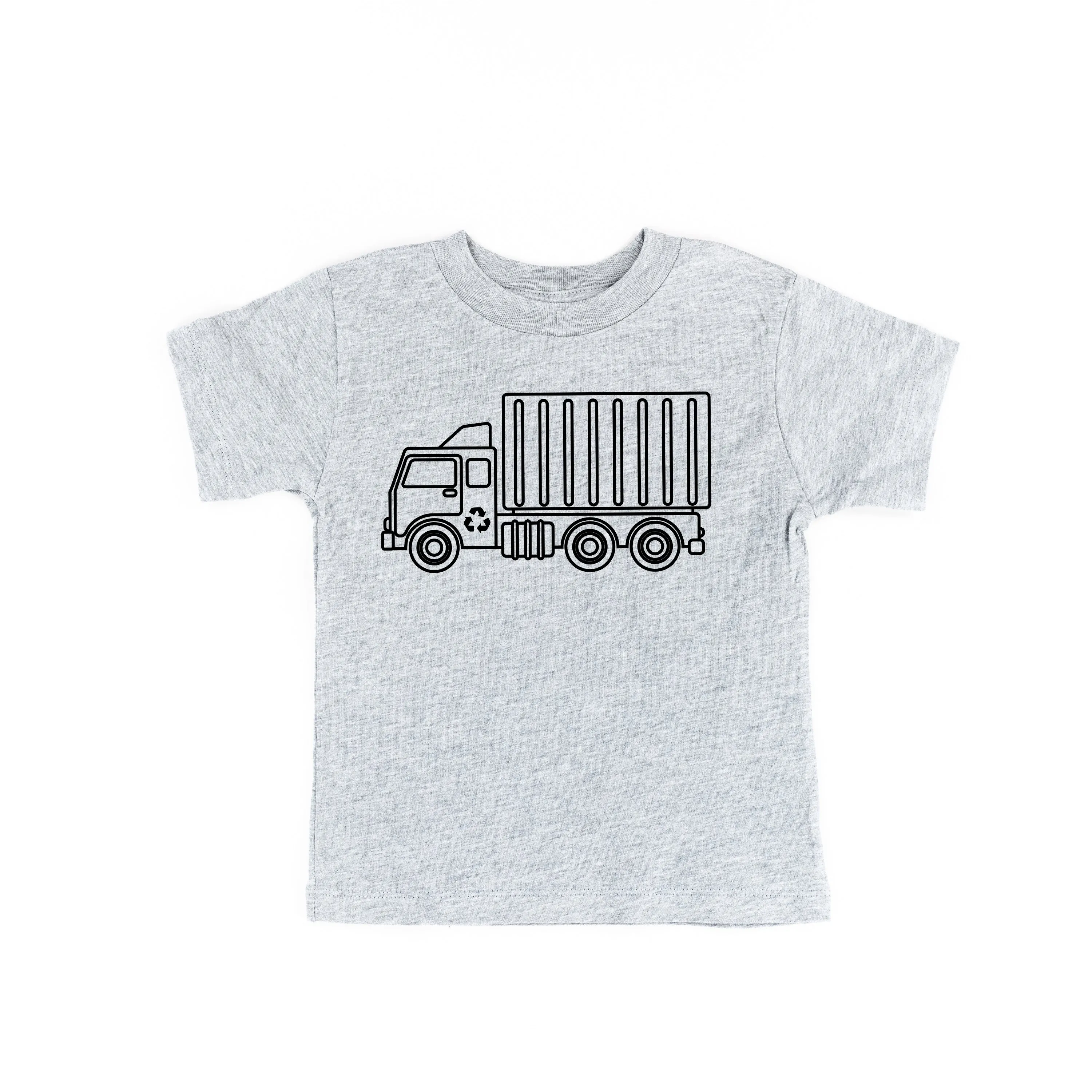 GARBAGE TRUCK - Minimalist Design - Short Sleeve Child Shirt