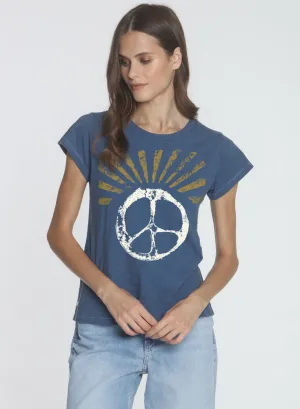 Graphic Ava Tee - Marine Peace Rays