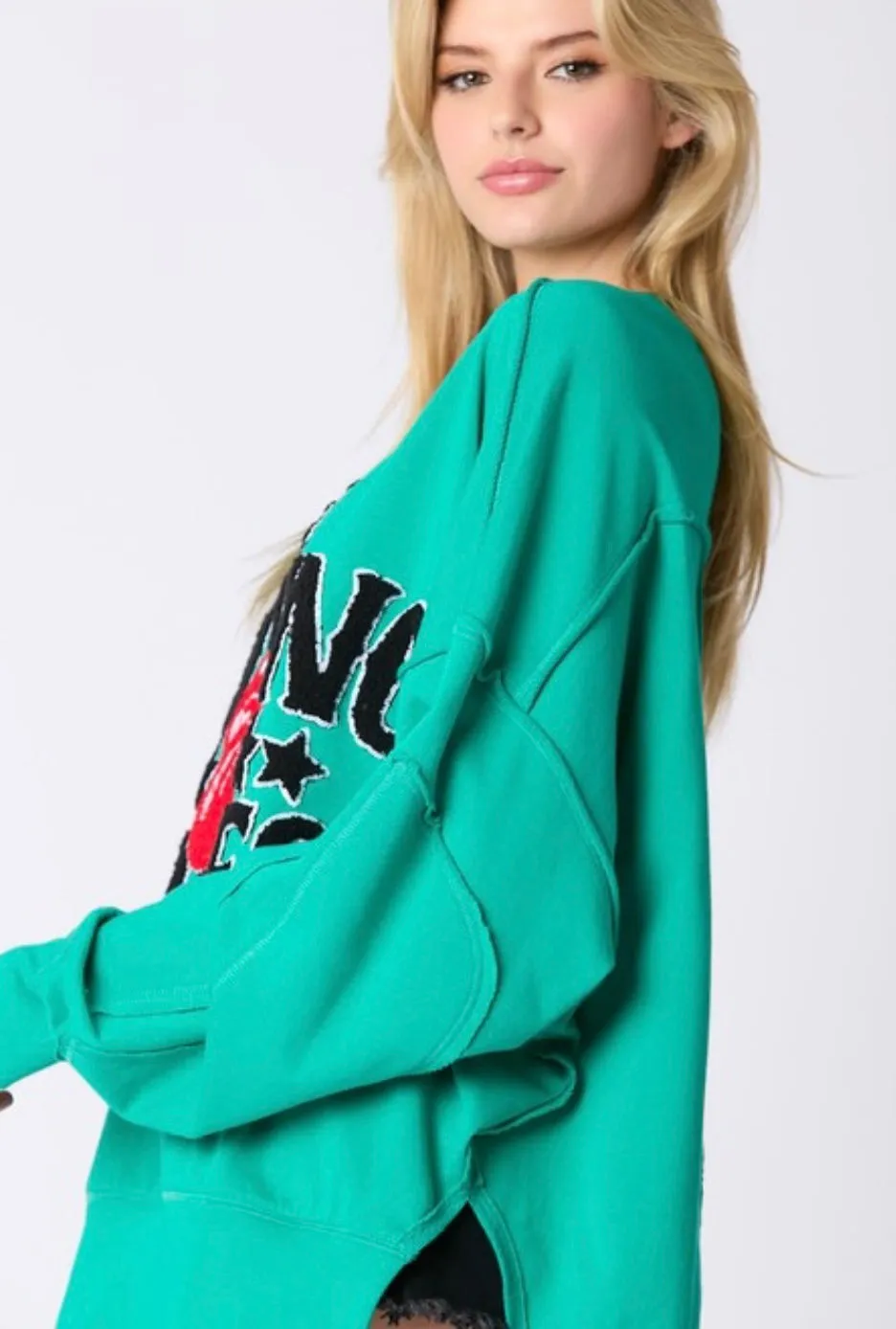 Green Envy Rolling Stones Sweatshirt