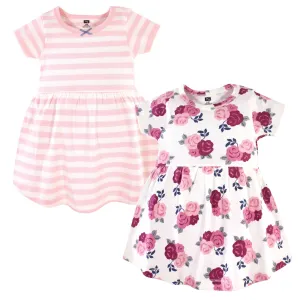 Hudson Baby Cotton Dresses, Blush Floral