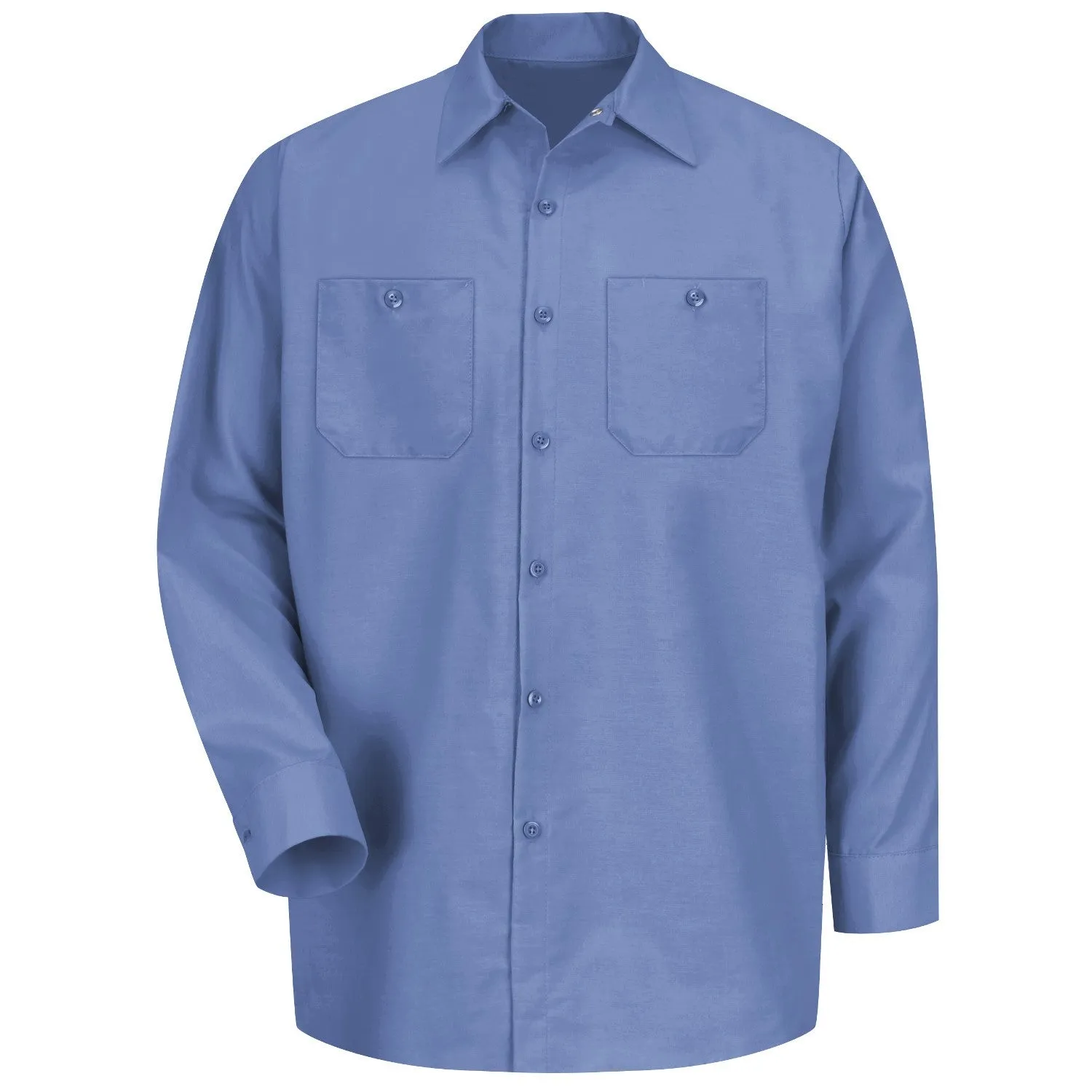 Industrial Work Shirt Long Sleeve - Petrol Blue