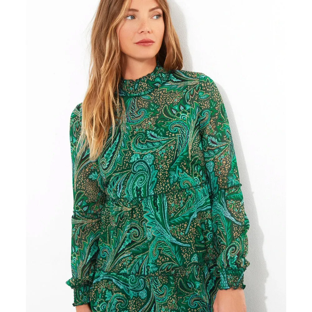 Joe Browns 10 Green Paisley Promise Tunic Dress