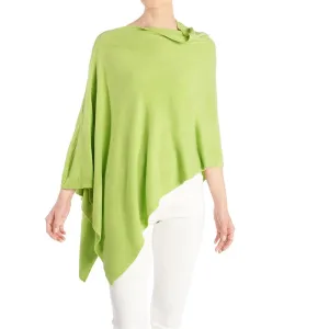 Lightweight Poncho - Creamy Lime