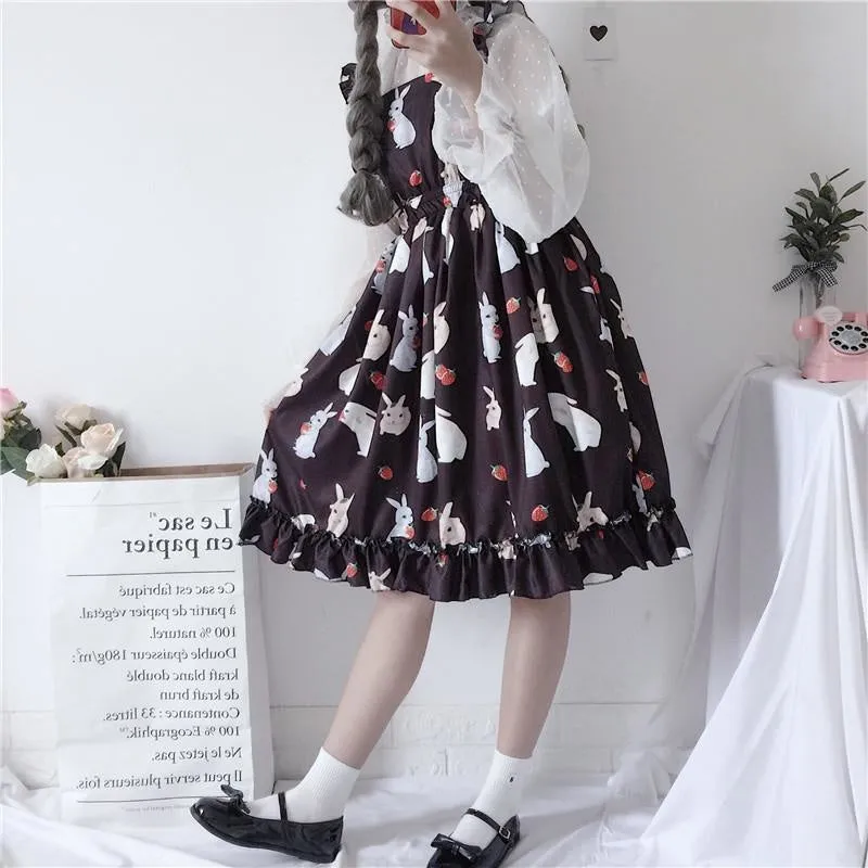 Little Bun Suspender Dress