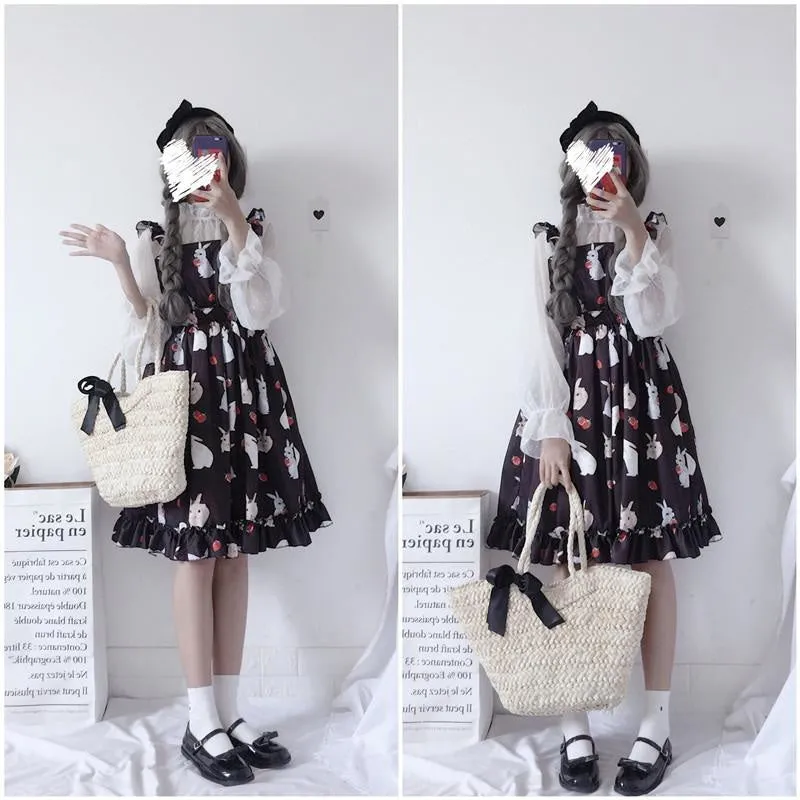 Little Bun Suspender Dress