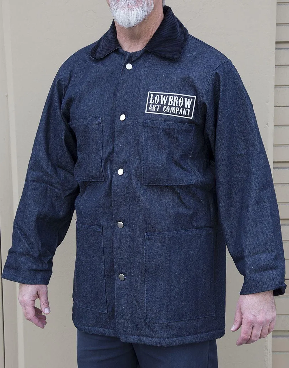 Lowbrow Prison Yard Mens Lined Denim Jacket