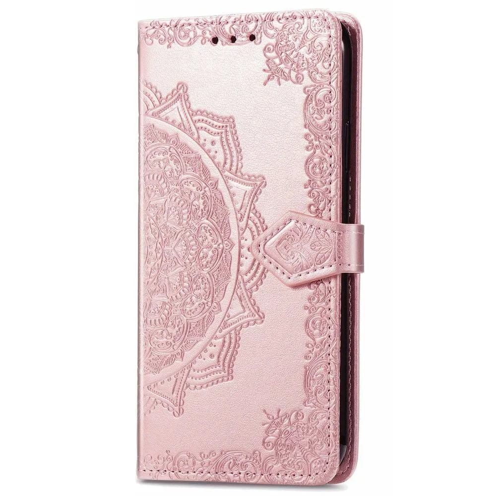 Mandala Motorola Moto G51 5G Flip case - Rose Gold