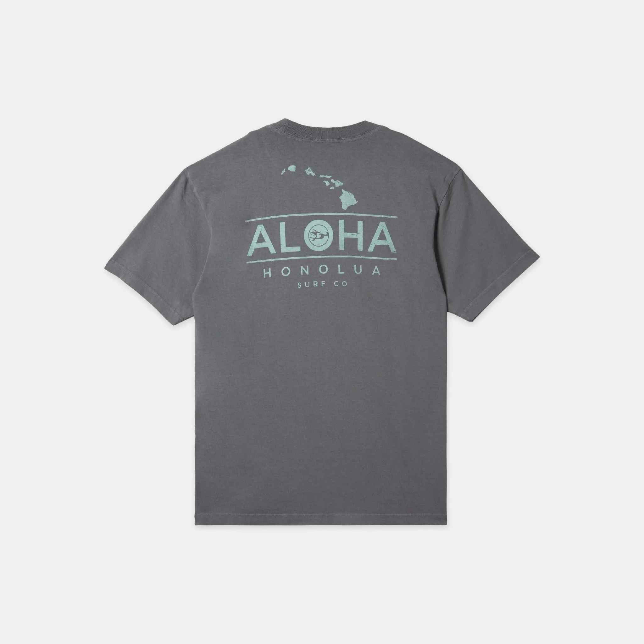 Mens Aloha Chain Short Sleeve Tee - Dark Grey