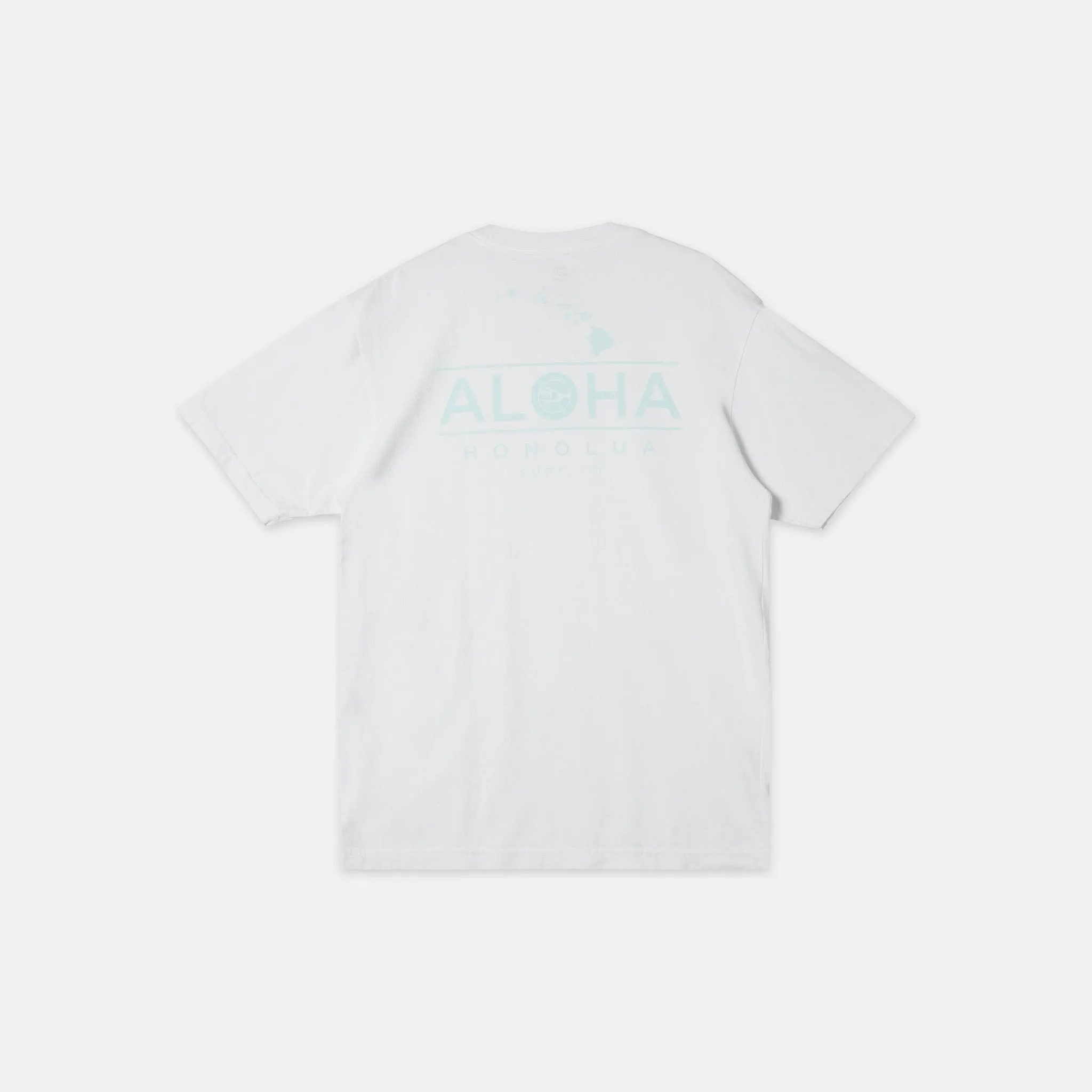 Mens Aloha Chain Short Sleeve Tee - White