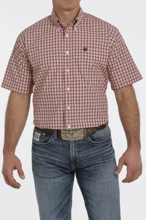 Men's Cinch Plaid Short Sleeve Western Shirt - MTW1111392 - FINAL SALE