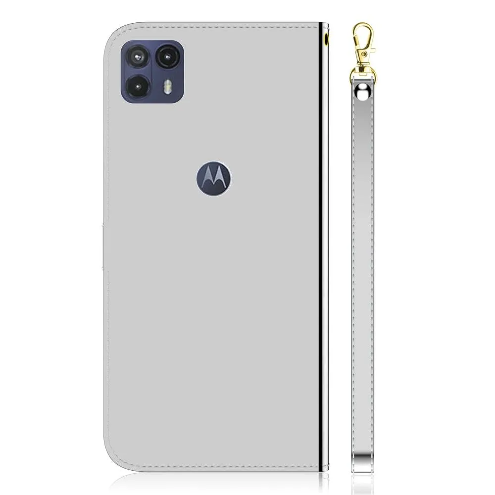 Mirror Motorola Moto G50 5G flip case - Silver