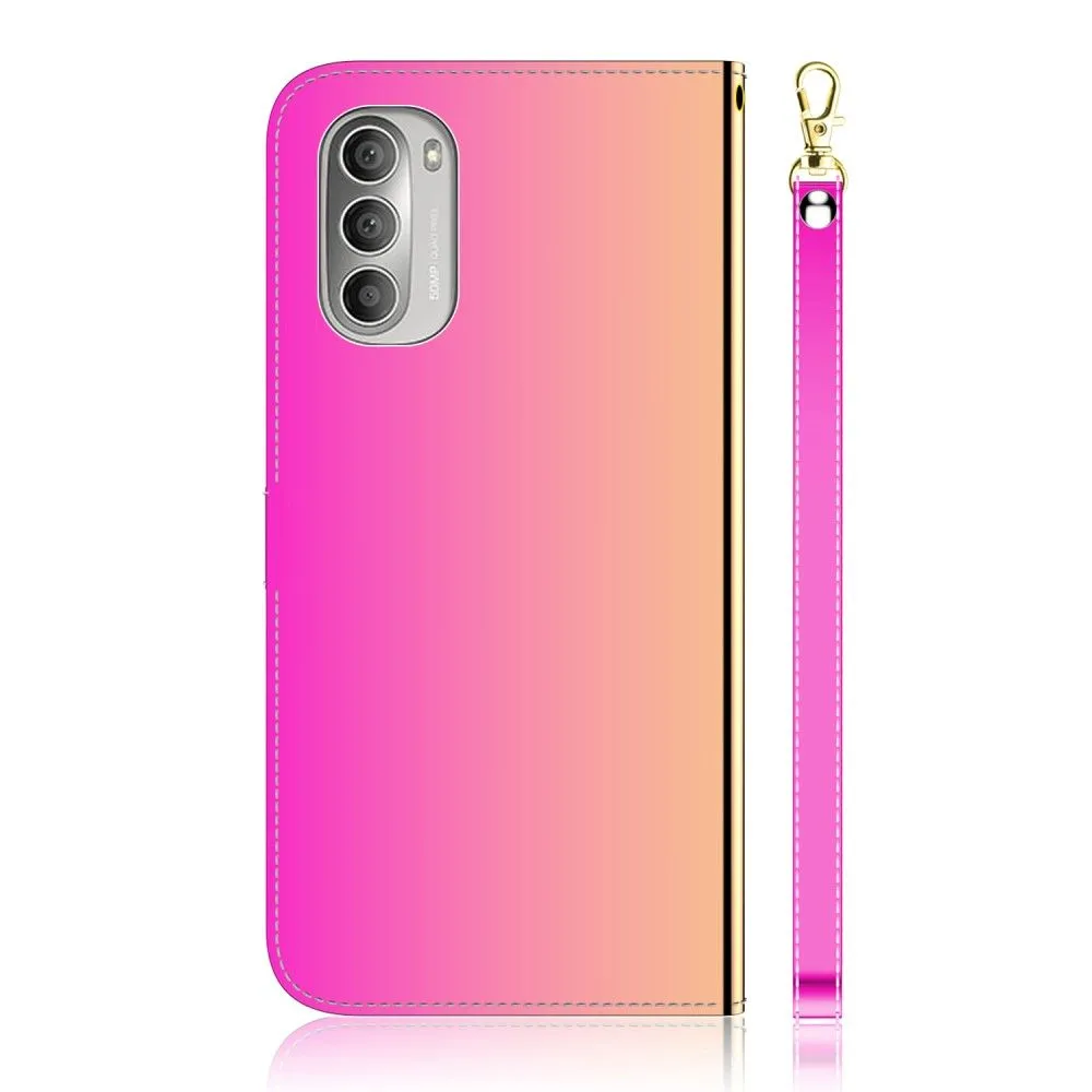 Mirror Motorola Moto G51 5G flip case - Rose