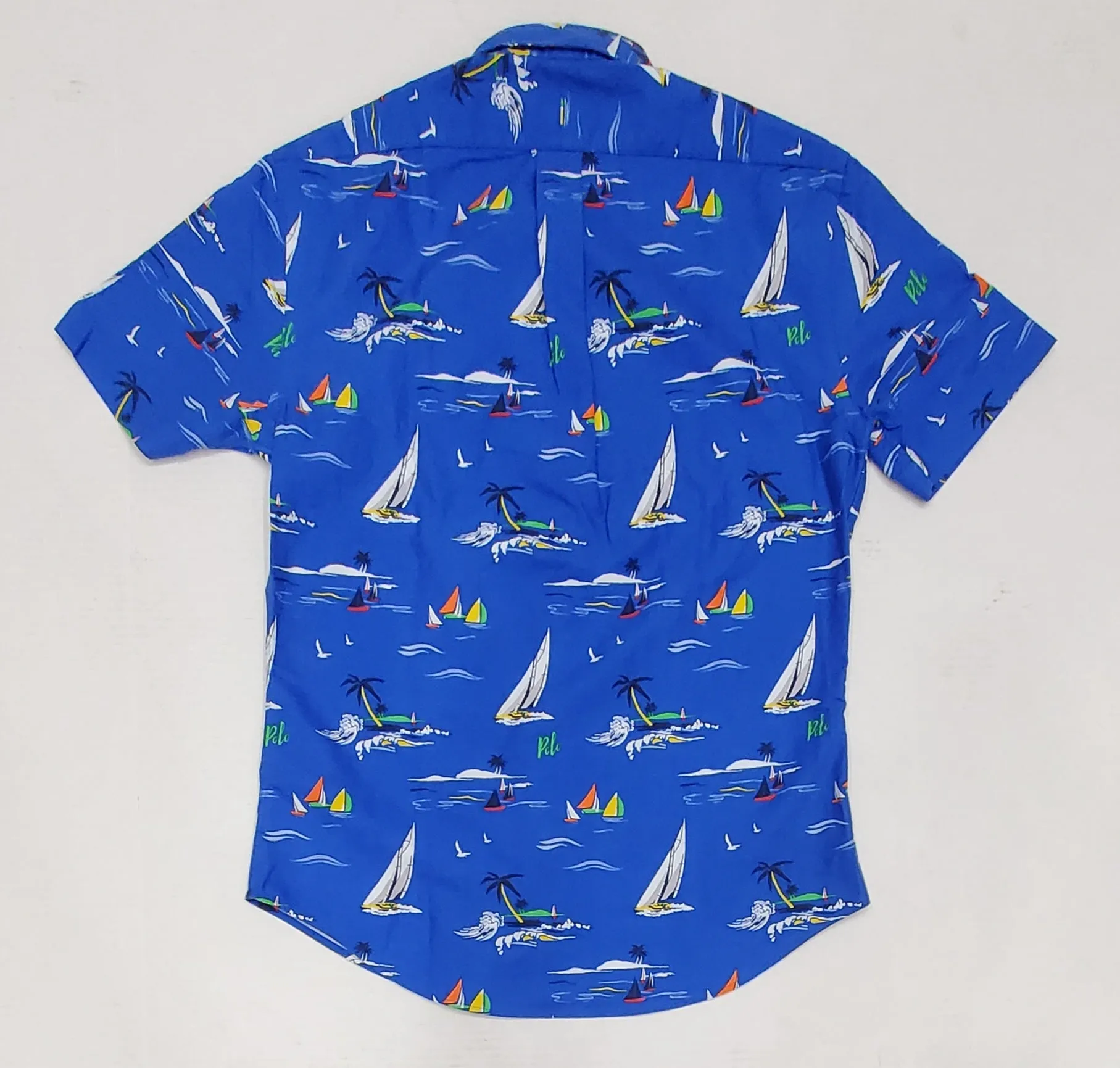 Nwt Polo Ralph Lauren Allover Sailboat Print Classic Fit Button Down