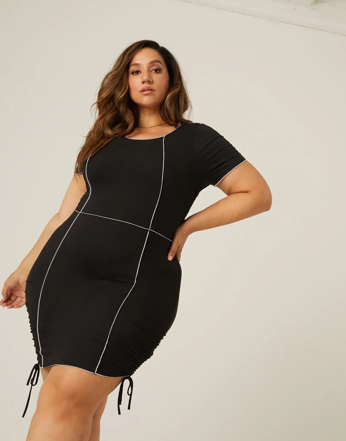 Plus Size Statement Seams Dress