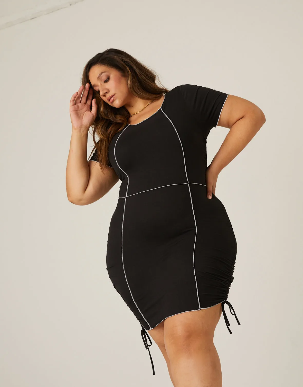 Plus Size Statement Seams Dress