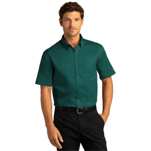 Port Authority® Short Sleeve SuperPro React™ Twill Shirt - Marine Green