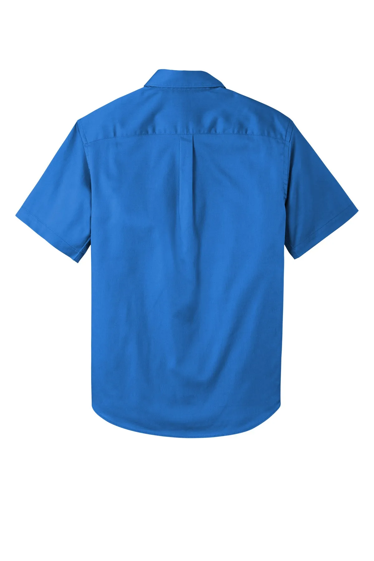 Port Authority® Short Sleeve SuperPro React™ Twill Shirt - Strong Blue