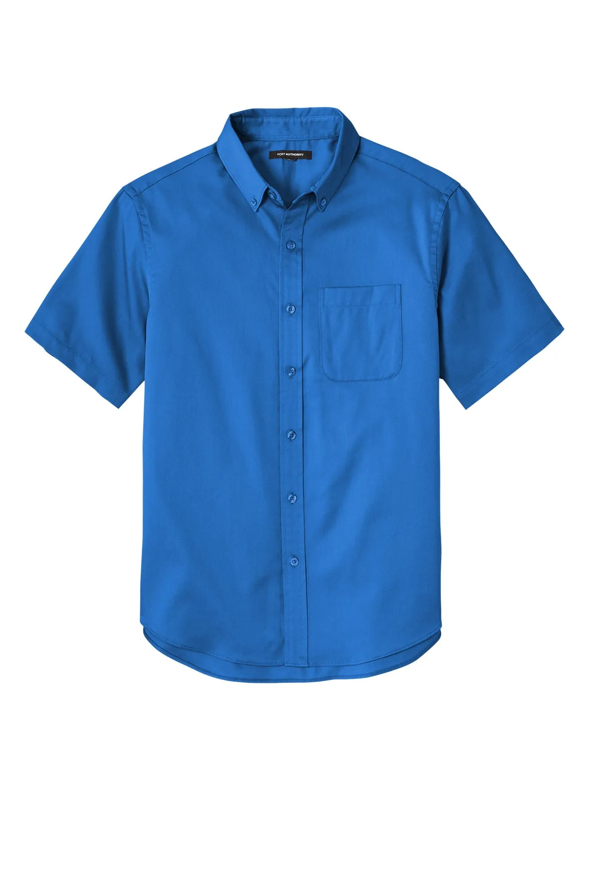 Port Authority® Short Sleeve SuperPro React™ Twill Shirt - Strong Blue