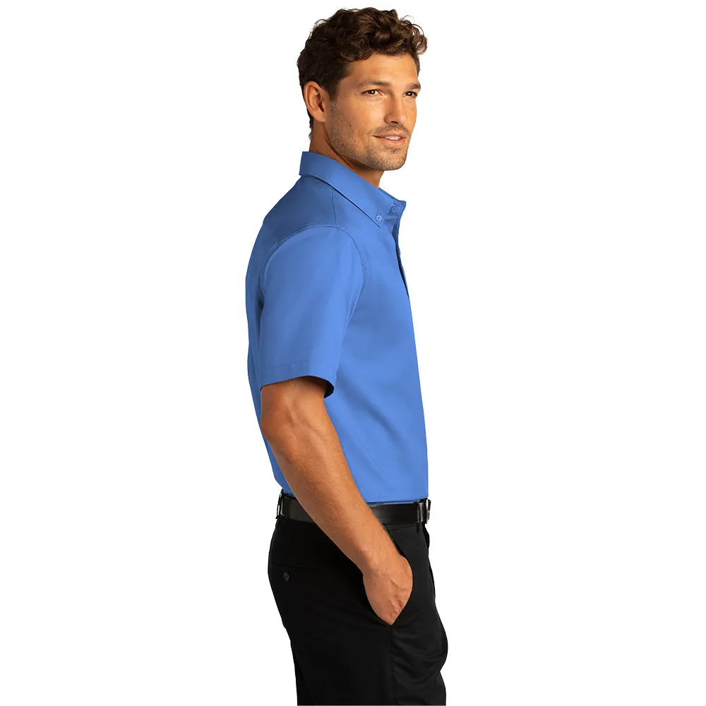 Port Authority® Short Sleeve SuperPro React™ Twill Shirt - Ultramarine Blue